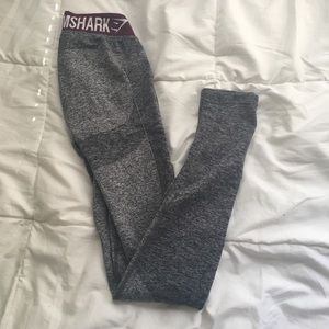 Gymshark Full Length Plum/Charcoal Flex Leggings